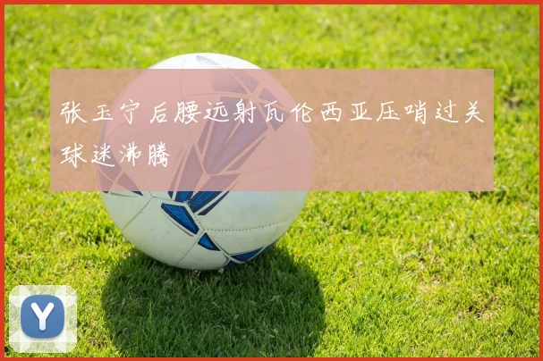 张玉宁后腰远射瓦伦西亚压哨过关球迷沸腾